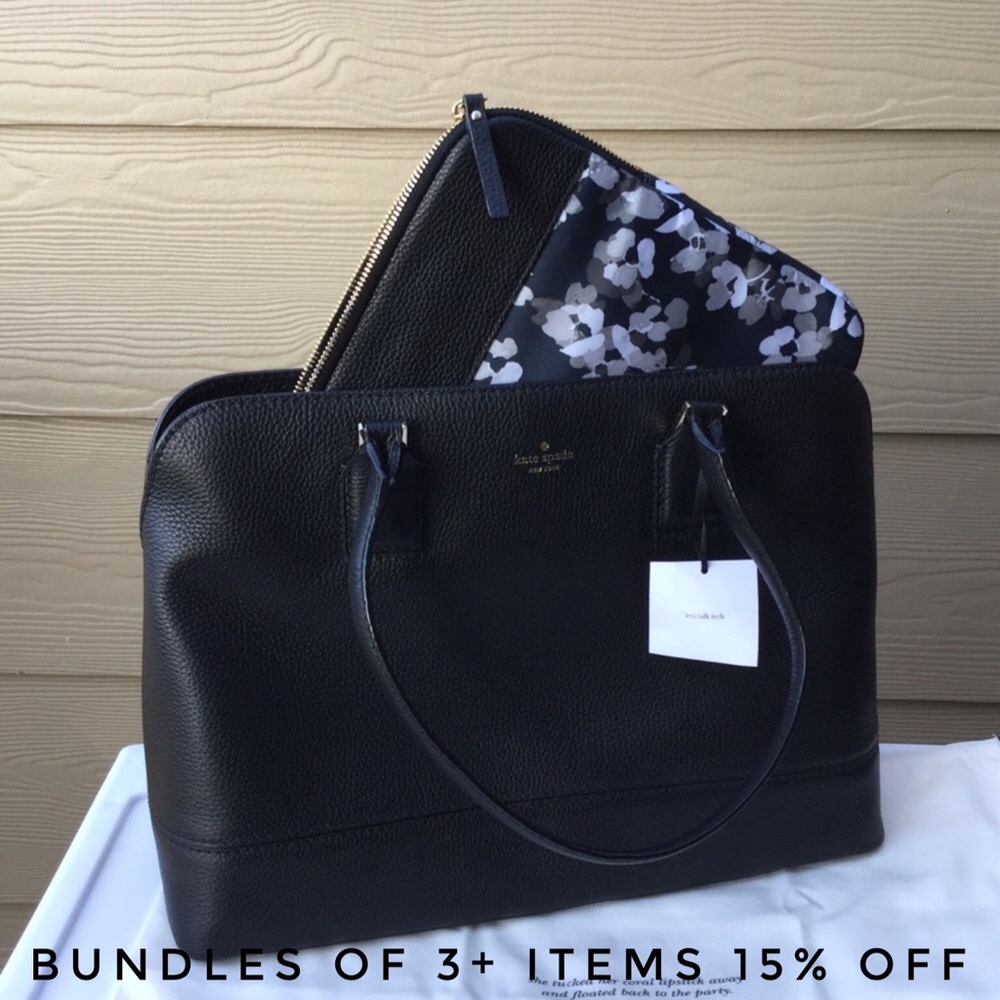NWT Kate Spade Young Lane Marybeth Leather Tote With Laptop Case